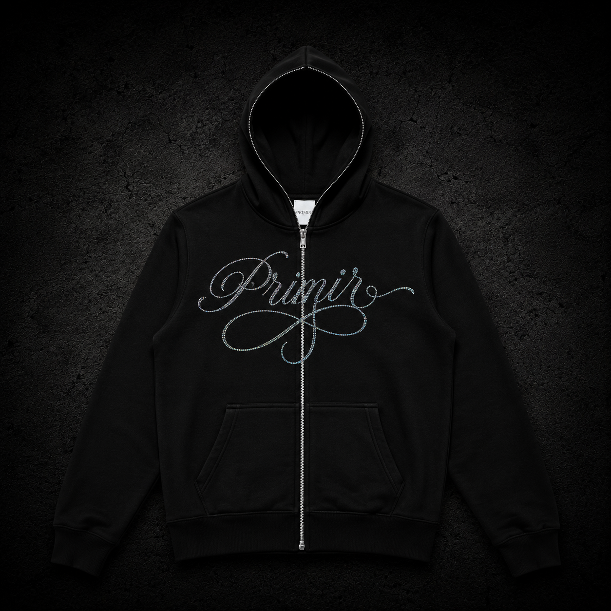 Uptown Zip Up Hoodie - Black