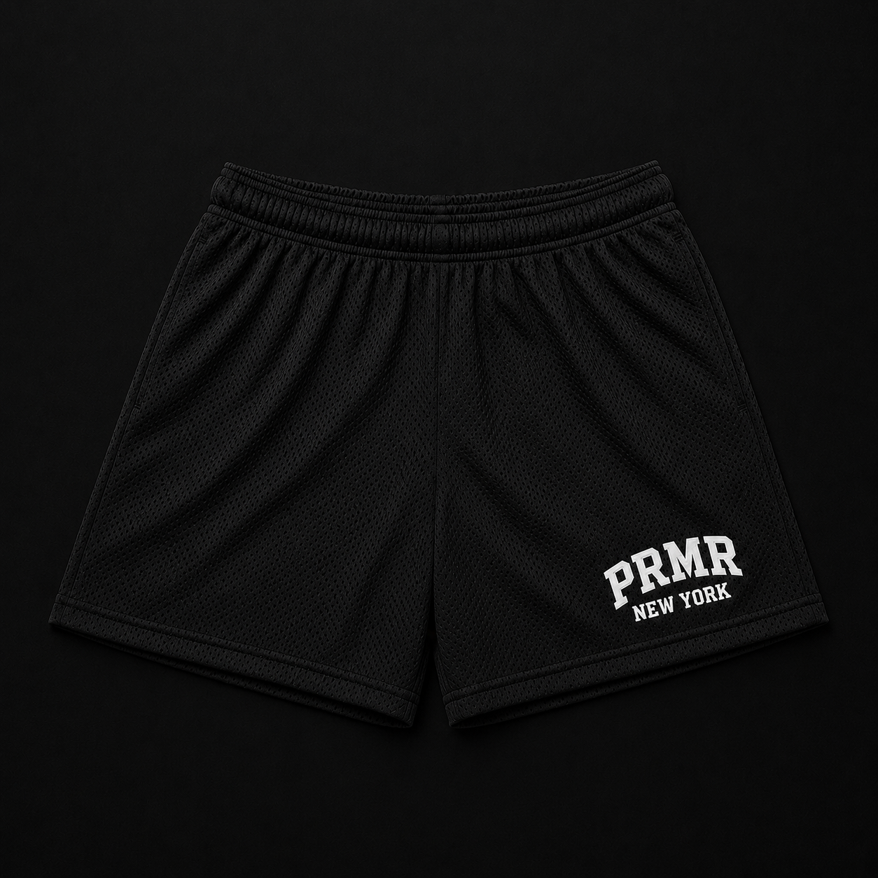 PRMR NY Mesh Varsity Shorts- Black